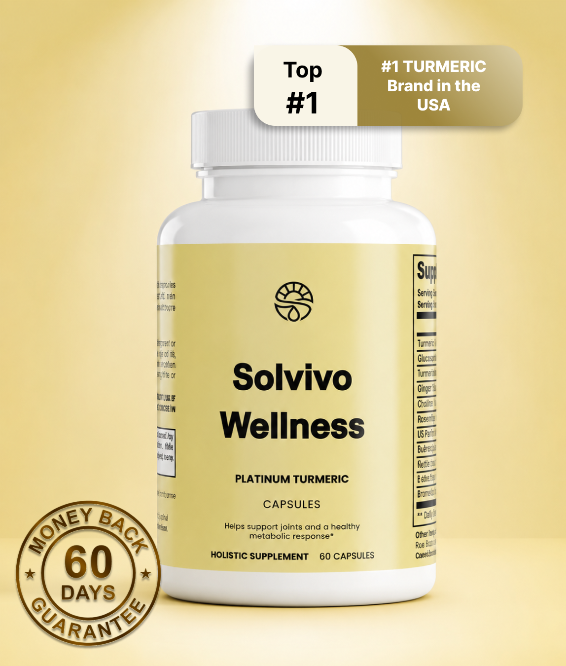 Solvivo Wellness' Aureva Turmeric + Free Ebook + Free Delivery
